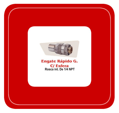 Engate Rápido G com esfera Metalúrgica Crisfa